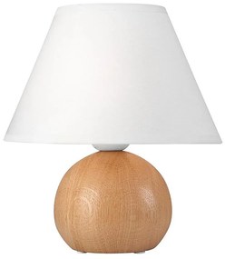 Lampada da tavolo JUTA 1xE27/60W/230V quercia/bianco