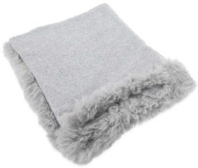 Coperta di lana e pelliccia 140x180 cm - Native Natural