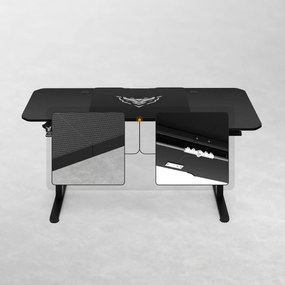 Scrivania Regolabile in Altezza Diablo X-Tensio 1600 Nero