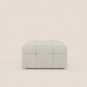Mosaic pouf e modulo in bouclé - 96x77 cm design capitonné in tessuto smacchiabile T21