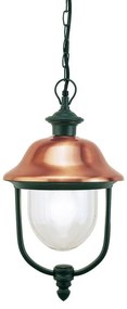 Lampadario Moderno Rustica grigio paralume trasparente E27 SOVIL