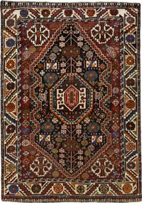 Shiraz Tappeto persiano 110 x 150 Blu (Iran) Annodato A Mano