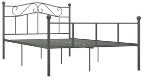 Giroletto grigio in metallo 160x200 cm