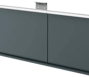 Mobile da bagno sotto lavabo SENSEA Neo marrone laccato lucido L 135 x H 32 x P 48 cm 1 cassetto, lavabo non incluso