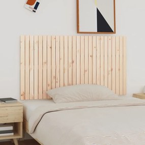 Testiera Da Parete 166x3x90 Cm İn Legno Massello Di Pino /