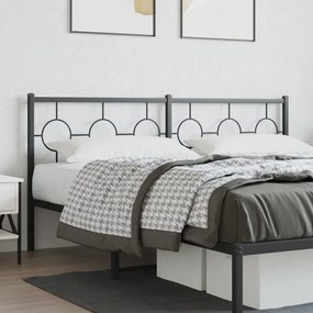 Testiera İn Metallo Nero 180 Cm /