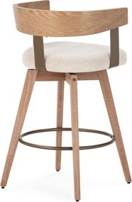 Set di sbagelli da bar color crema/di colore naturale in imbottito con braccioli 2 pz Ilia – MOME