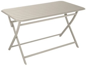Tavolo da pranzo per giardino pieghevole Idaho NATERIAL struttura e superficie in alluminio per 4 persone 130x75cm