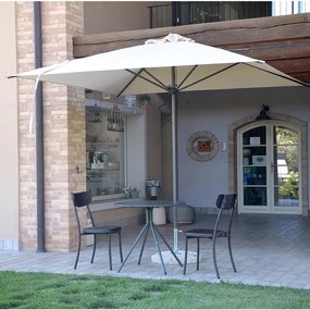 Ombrellone a palo centrale Girasole TEMPOTEST L 200 x 300 cm con telo ecru