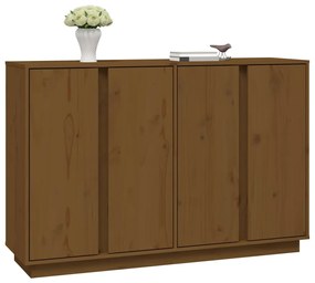 Credenza miele 120x35x80 cm in legno massello di pino