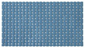 Tappetino antiscivolo doccia blu 40x73 cm in plastica Spring