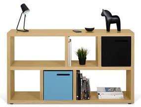 Libreria color legno effetto rovere 150x83 cm Berlin - TemaHome