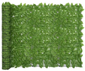 Paravento Da Balcone Con Foglie Verdi 400x150 Cm /