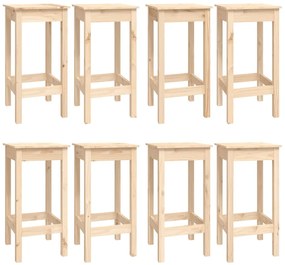 Set da bar 9 pz in legno massello di pino