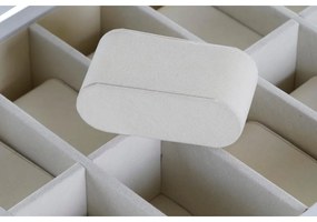 Custodia per orologi DKD Home Decor 29 x 20 x 9 cm Cristallo Bianco Avorio Legno MDF