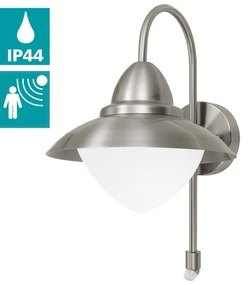 EGLO 87105 - Applique da esterno con sensore SIDNEY 1xE27/60W