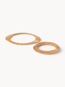 Set di 2 sottobicchieri in rattan Tini