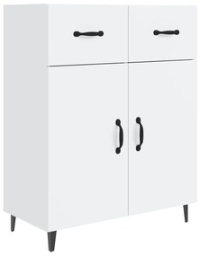 Credenza 69,5x34x90 cm in legno multistrato bianco lucido