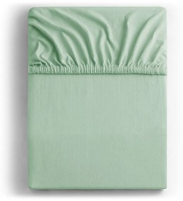 Lenzuolo elasticizzato in jersey verde chiaro 120x200 cm Amber - DecoKing
