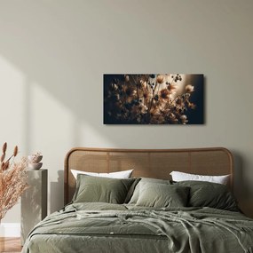 Quadro su tela – Fiori secchi marroni