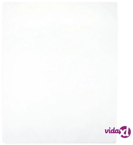 vidaXL Lenzuolo con Angoli Jersey Bianco 90x200 cm Cotone