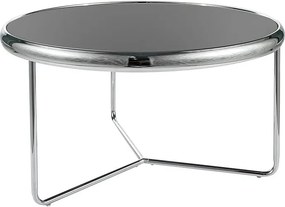 Tavolino da caffè Scarlet in nero/argento - d74 x h40 cm