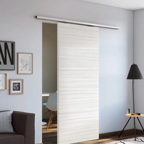 Porta scorrevole reversibile Sablé in mdf marrone, L 92.5 x H 211.5 cm, con binario Belem