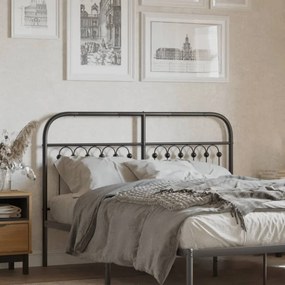 Testiera İn Metallo Nero 135 Cm /
