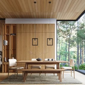 Sollux SL.1311 - Lampadario a sospensione con filo ARIES 1xE27/15W/230V faggio/wenge