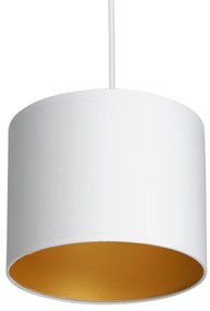 Lampadario a sospensione con filo ARDEN 3xE27/60W/230V bianco/oro