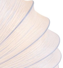 Plafoniera design bianco seta 60 cm 5 luci - Plu