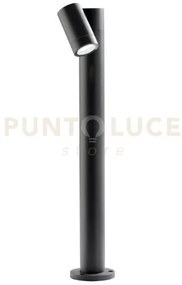 Ges1121- paletto in alluminio 1 luce attacco gu10 antracite ip65 h....