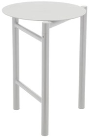 Sgabello in metallo bianco Disc - Zone