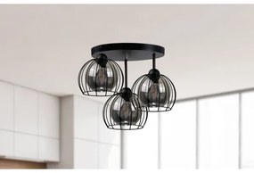 Lampadario a plafone SOLO BLACK 3xE27/60W/230V diametro 30 cm