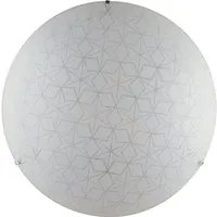 Plafoniera ESAGRAM in vetro bianco 40 cm.