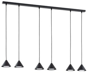 Lampadario ELIT 6 GOLD e BLACK - Attacco GX53