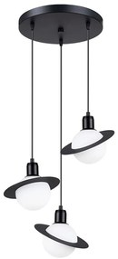Sollux SL.1359 - Lampadario a sospensione con filo HYPERION 3xG9/8W/230V nero