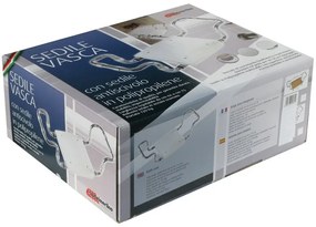 Sedile per vasca bianco con piano regolabile in polipropilene portata 120 kg