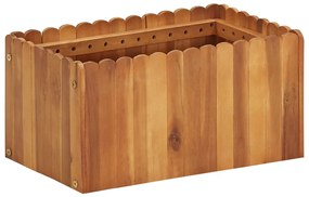 Letto Rialzato Da Giardino 50x30x25 Cm Legno Massello Di Acacia /