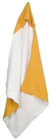 Asciugamano in mussola gialla con cappuccio 75x75 cm - Bébé Douceur