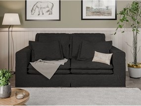 Divano nero 196 cm Nora – Ropez