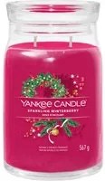 Sparkling Winterberry candela in giara grande Yankee Candle