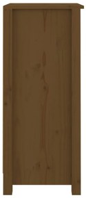 Credenze 2 pz Miele 40x35x80 cm in Legno Massello di Pino