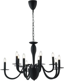 Lampadario Armstrong Elegance Colore Nero  40W