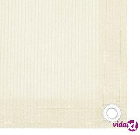 vidaXL Schermo Frangivista per Balcone Crema 120x600 cm in HDPE