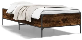 Giroletto rovere fumo 90x190 cm in legno multistrato e metallo