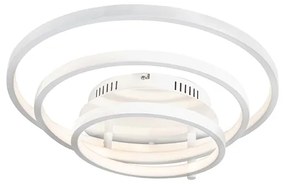 Plafoniera moderna bianca con LED e dimmer - Rondas