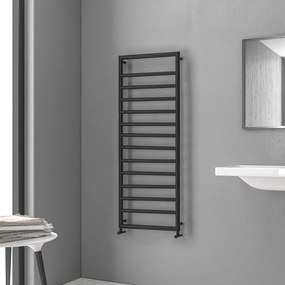 Termoarredo scalda salviette 1300x500mm colore nero opaco KAM-D7013N - KAMALU