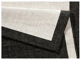 Tappeto da esterno nero e crema , 80 x 350 cm Panama - NORTHRUGS