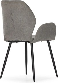 Set di sedie da pranzo grigia in imbottito 2 pz Ansu – Marckeric